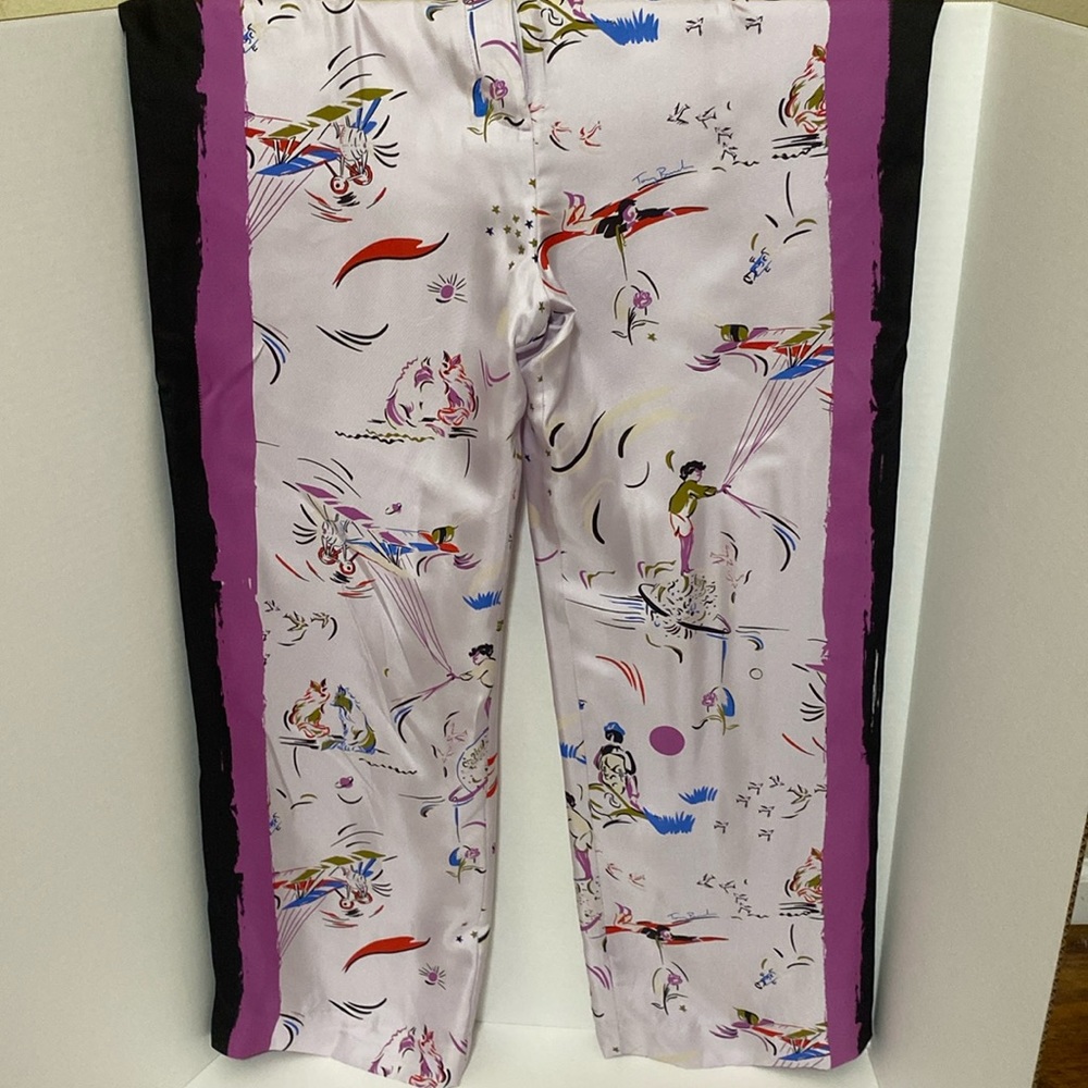 Tory Burch
Daydream Solid-Border Silk Pants